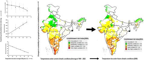 A GIS-coupled thermal response model for predicting the population growth potential of the red cotton bug, Dysdercus koenigii (Fabricius) (Hemiptera: Pyrrhocoridae) in India under climate change conditions