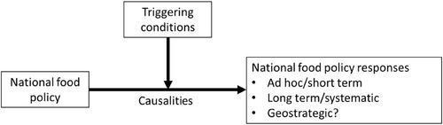 Geostrategic dimensions of recent food policy decisions