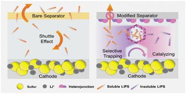 MOF-derived Co–Mo bimetallic heterostructures for the selective trapping and conversion of polysulfides in lithium–sulfur batteries†