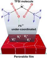 Influence of TFSI post-treatment on surface doping and passivation of lead halide perovskites†
