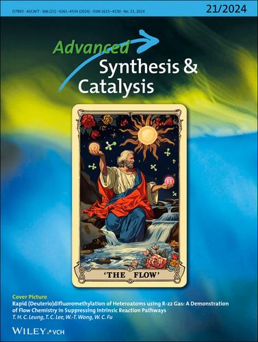 Front Cover Picture: Rapid (Deuterio)difluoromethylation of Heteroatoms Using R-22 Gas: A Demonstration of Flow Chemistry in Suppressing Intrinsic Reaction Pathways (Adv. Synth. Catal. 21/2024)