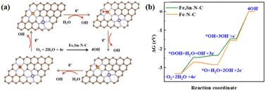 p-Block metal atom-induced spin state transition of Fe–N–C catalysts for efficient oxygen reduction†