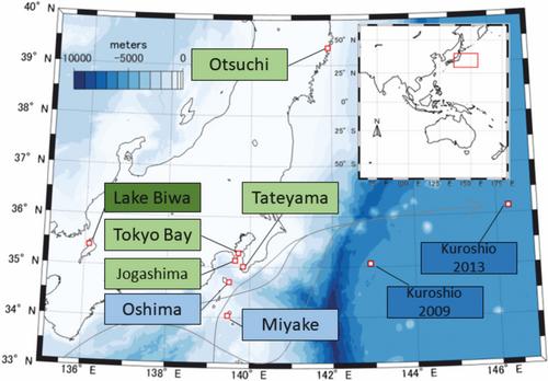 Size distribution of aggregates across different aquatic systems around Japan shows that stronger aggregates are formed under turbulence