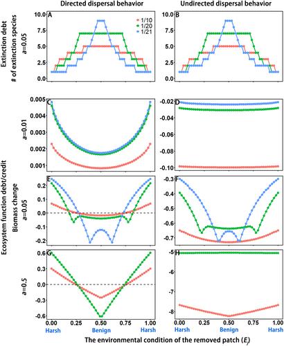 Extinction and Ecosystem Function Debt Across Dispersal Rate and Behaviour in a Heterogeneous Metacommunity Model