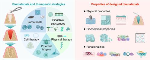Biomaterials and therapeutic strategies designed for tooth extraction socket healing