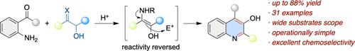 Reversal of Reactivity of Heyns Intermediate for the Concise Synthesis of Substituted 3-Hydroxyquinolines