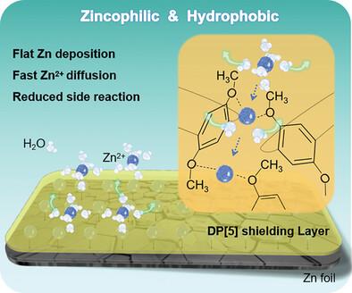 A Synergistic Zincophilic and Hydrophobic Supramolecule Shielding Layer for Actualizing Long-Term Zinc-Ion Batteries