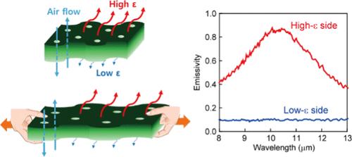 Dual-Mode Stretchable Emitter with Programmable Emissivity and Air Permeability.