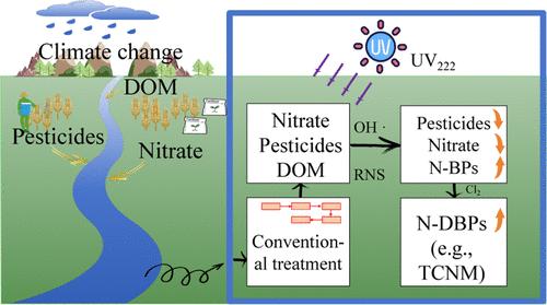 Reactive Nitrogen Species Generated from Far-UVC Photolysis of Nitrate Contribute to Pesticide Degradation and Nitrogenous Byproduct Formation
