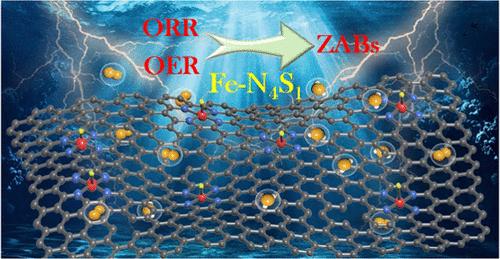FeN4S1 Single-Atom Sites Anchored on Three-Dimensional Porous Carbon for Highly Efficient and Durable Oxygen Electrocatalysis