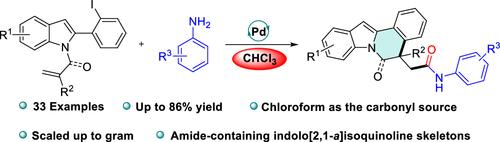 Synthesis of Amide-Containing Indolo[2,1-a]isoquinoline Derivatives via Palladium-Catalyzed Cascade Reactions