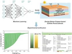 Machine learning aided design of high performance copper-based sulfide photocathodes