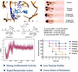 Design, synthesis, and biological evaluation of novel pleuromutilin derivatives with methicillin-resistant Staphylococcus aureus -targeting phenol linker groups