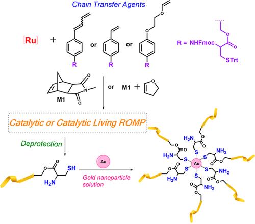 Catalytic Syntheses of Thiol-End-Functionalized ROMP Polymers