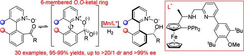 Manganese-Catalyzed Asymmetric Hydrogenation for Atroposelective Dynamic Kinetic Resolution of Heterobiaryl Ketone N-Oxides