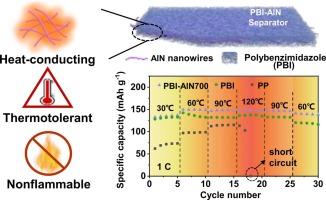 A Thermally Managed Separator for Lithium Metal Batteries Operating Safely above 100 °C