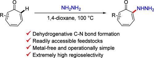 Highly Regioselective Dehydrogenative Hydrazination of Tropones.