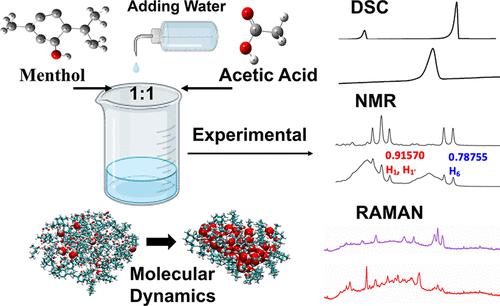 Investigating the Impact of Water on a Menthol-Based Deep Eutectic Solvent: A Combined Experimental and Molecular Dynamics Study