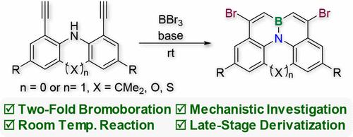 N-Directed Two-Fold Bromoboration of Diynes Enables Access to Brominated BN-Embedded PAHs