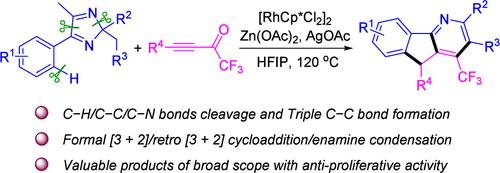 Synthesis of CF3-Azafluorenes through the Cascade Reaction of 2H-Imidazoles with CF3-Ynones