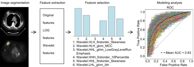 Intratumoral and peritumoral radiomics for preoperative prediction of neoadjuvant chemotherapy effect in breast cancer based on <sup>18</sup>F-FDG PET/CT.