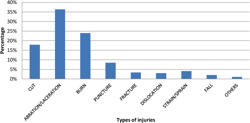 Prevalence of occupational injuries and associated factors among solid waste collectors in Jigjiga city, eastern Ethiopia: a cross-sectional study design.