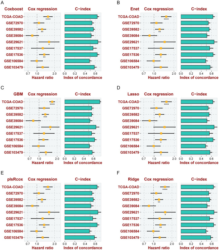 Construction of Prognostic Prediction Models for Colorectal Cancer Based on Ferroptosis-Related Genes: A Multi-Dataset and Multi-Model Analysis.
