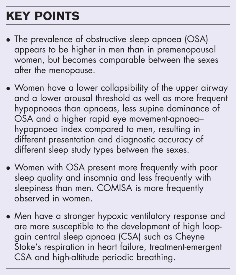 Sex differences in sleep and sleep-disordered breathing.