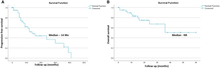 Survival and relapse patterns in patients of cranial vs extra-cranial oligometastases treated with stereotactic radiosurgery/stereotactic body radiation therapy and systemic therapy.
