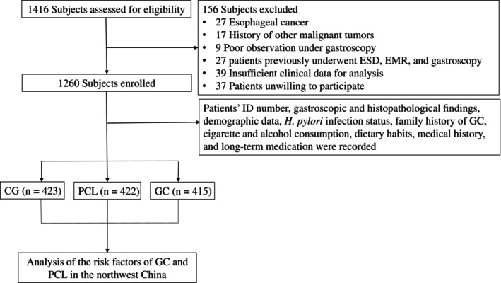 Analysis of Risk Factors for Gastric Cancer and Precancerous Lesions: A Case-Control Study.