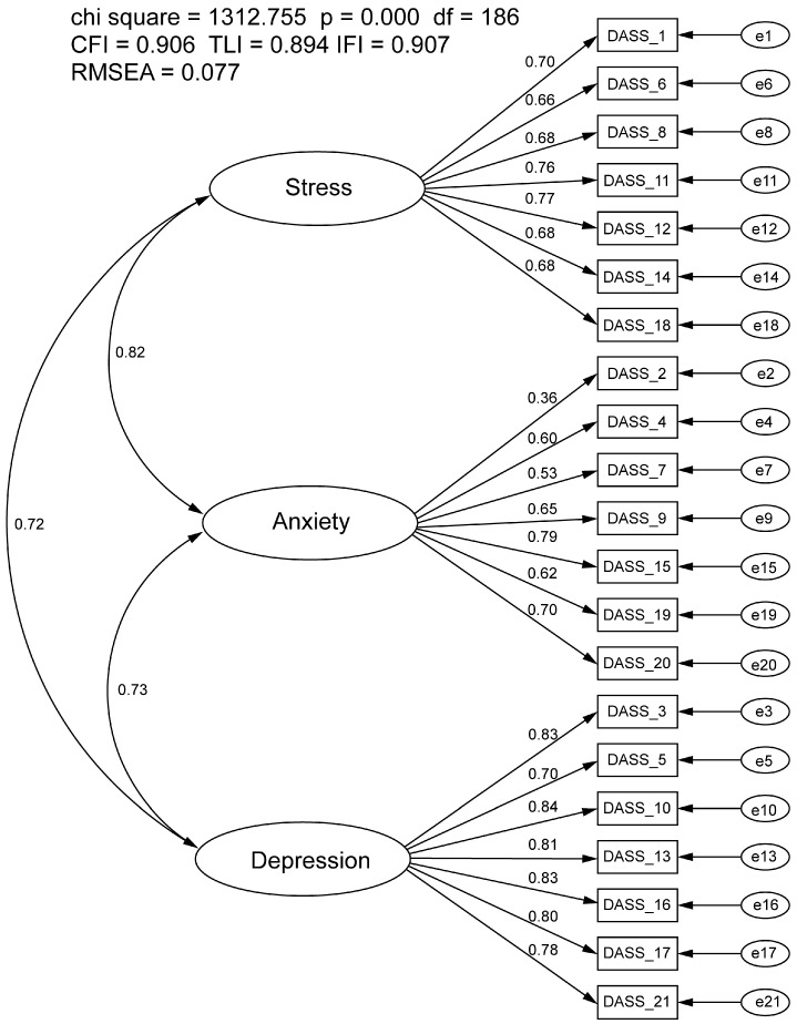 Examining the Factor Structure and Validity of the Depression Anxiety Stress Scale-21.