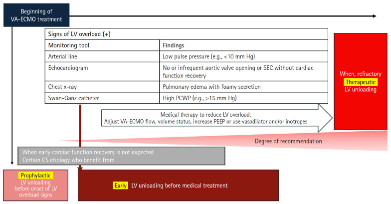 Left ventricle unloading during veno-arterial extracorporeal membrane oxygenation: review with updated evidence.