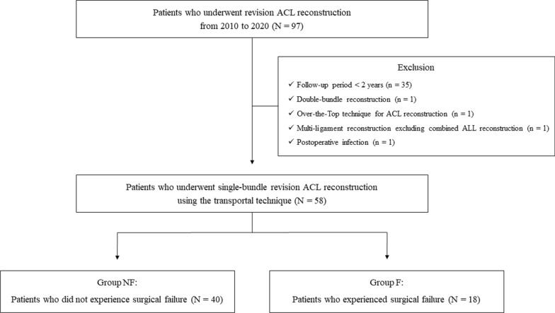 Modifiable and non-modifiable risk factors affecting surgical failure after revision ACL reconstruction: a cohort study.