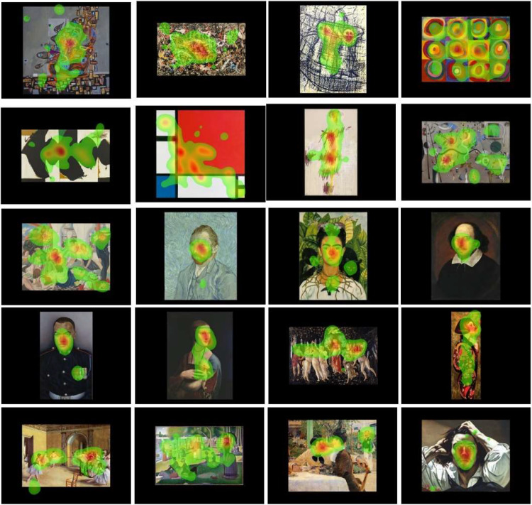 How does contextual information affect aesthetic appreciation and gaze behavior in figurative and abstract artwork?