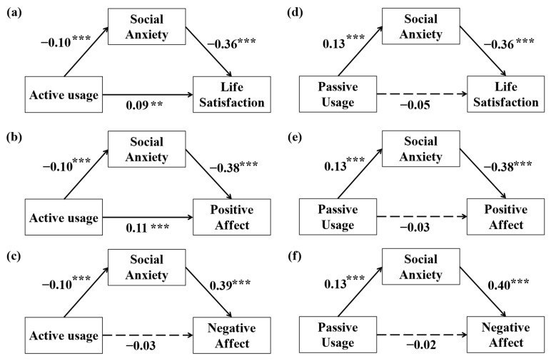 The Relationships Between Short Video Usage and Subjective Well-Being: Mediation Models and Network Analysis.