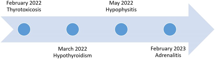 Pembrolizumab-induced Thyroiditis, Hypophysitis and Adrenalitis: A Case of Triple Endocrine Dysfunction.