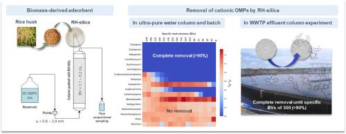 Charge as a key physicochemical factor in adsorption of organic micropollutants from wastewater effluent by rice husk bio-silica