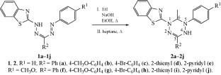 Synthesis, Spectral, and Electrochemical Properties and Antioxidant and Antiviral Activity of New 2-[5-Phenyl-6-methyl-3-aryl/getaryl-5,6-dihydro-4H-[1,2,4,5]tetrazin-1-yl]benzothiazoles