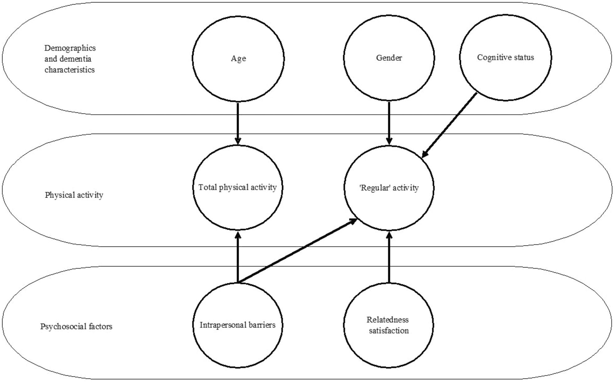 Psychosocial factors associated with physical activity in people with dementia: A pilot cross-sectional study