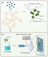 Preparation and antioxidant properties of tannic acid/copper ion nanozyme hybrid nanofibrous membranes†