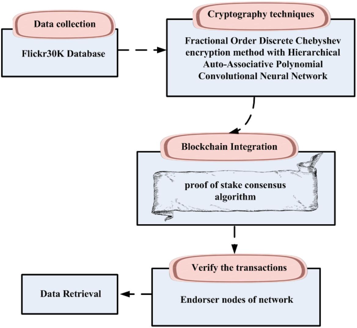 Blockchain With Hierarchical Auto-Associative Polynomial Convolutional Neural Network Fostered Cryptography for Securing Image