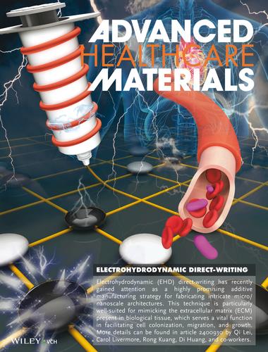 Electrohydrodynamic Direct-Writing Micro/Nanofibrous Architectures: Principle, Materials, and Biomedical Applications (Adv. Healthcare Mater. 28/2024)