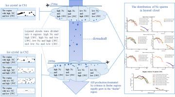 Aircraft observation of aerosol and mixed-phase cloud microphysical over the North China Plain, China: Vertical distribution, size distribution, and effects of cloud seeding in two-layered clouds