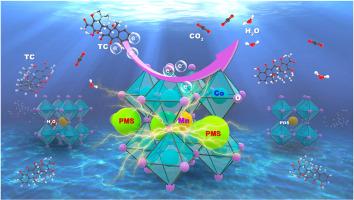 The interfacial charge change enhanced by Pr0.6Sm0.4Co0·8Mn0·2O3 activated peroxymonosulfate was used for the efficient degradation of tetracycline under the nanoscale domain limiting and distance effect