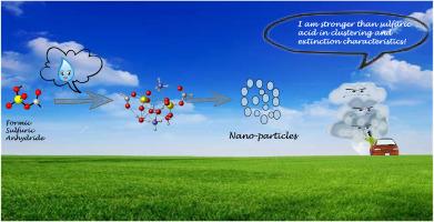 Enhancement of atmospheric nucleation precursors on formic sulfuric anhydride induced nucleation: Theoretical mechanism