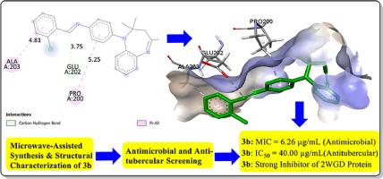 Structure-based design and synthesis of (E)-l-(s-pheny1)-N-(4-(2,2,4-trimethy1–2,3-dihydro-lH-benzo[b][l,4]diazepin-l-yl)phenyl)methanimine motifs as antimicrobial and anti-tubercular agents