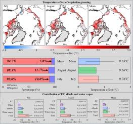 Disentangling the contributions of water vapor, albedo and evapotranspiration variations to the temperature effect of vegetation greening over the Arctic