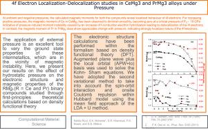 4f Electron Localization–Delocalization studies in CeMg3 and PrMg3 alloys under Pressure