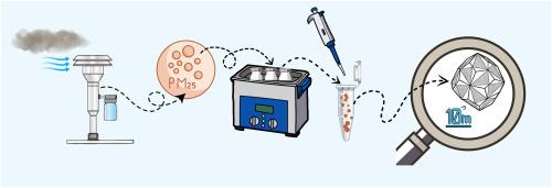 Characterization of soot and crystalline atmospheric ultrafine particles