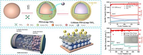 Lithium-philic organic polymer@mixed-phase TiO2 core-shell nanospheres for high-rate and long-cyclic performance in liquid/solid-state lithium-ion batteries